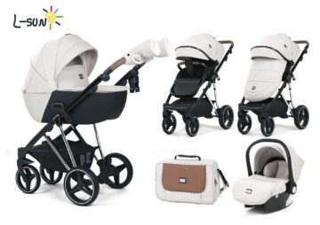 Carucior 3 in 1, 0-36 luni, ColectiaFizio-Lux Alb