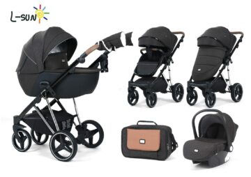 Carucior 3 in 1, 0-36 luni, ColectiaFizio-Lux Negru
