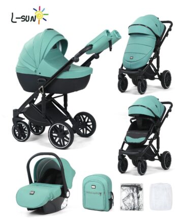 Carucior 3 in 1, 0-36 luni, ColectiaFizio-Lux Albastru