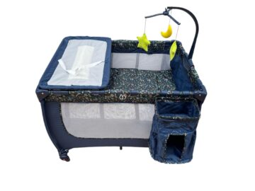Patut Pliabil Pentru Bebe Bleumarin