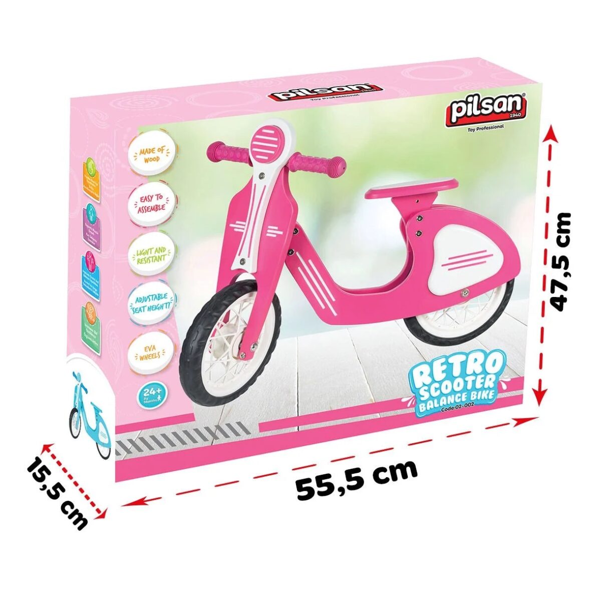 Bicicleta Fara Pedale cu Roti EVA Retro