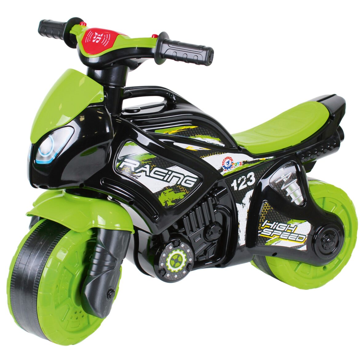 Motocicleta de curse Ride On Muzical Verde