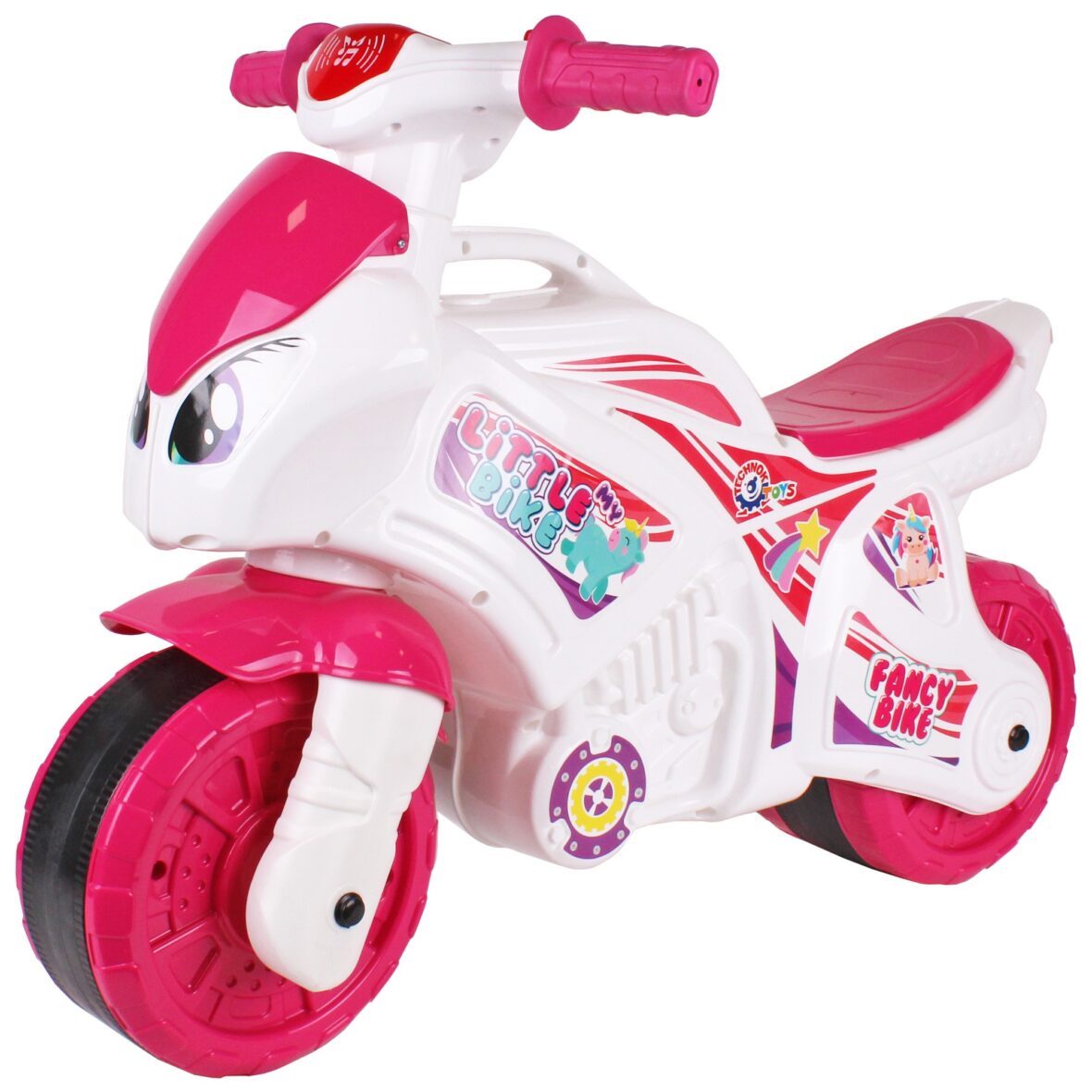 Motocicleta de curse Ride On Muzicala Roz
