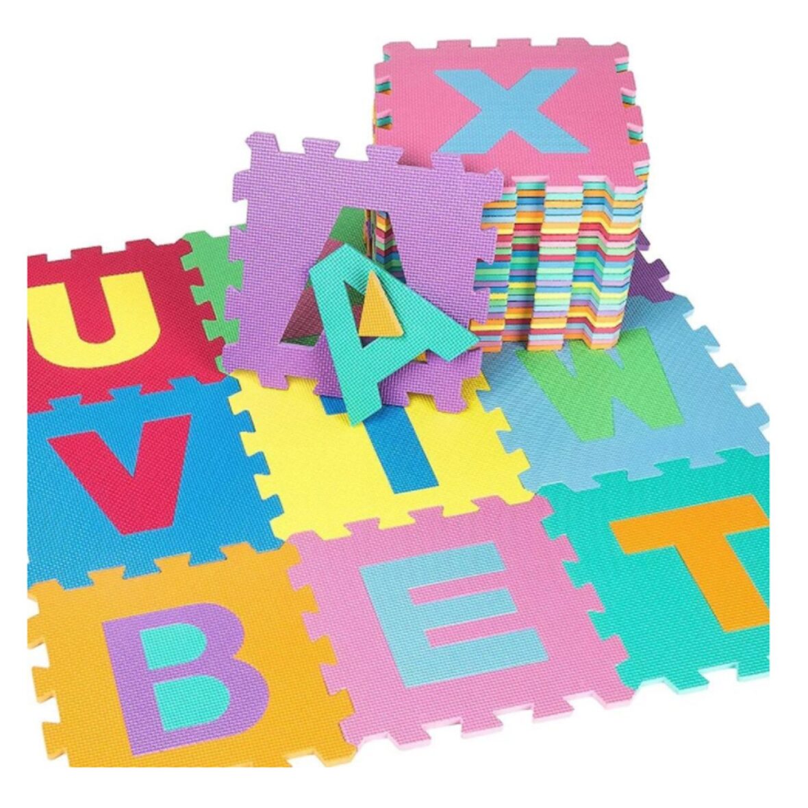 Covor Puzzle Termic si Educativ cu Literele Alfabetului 26 Piese A-Z
