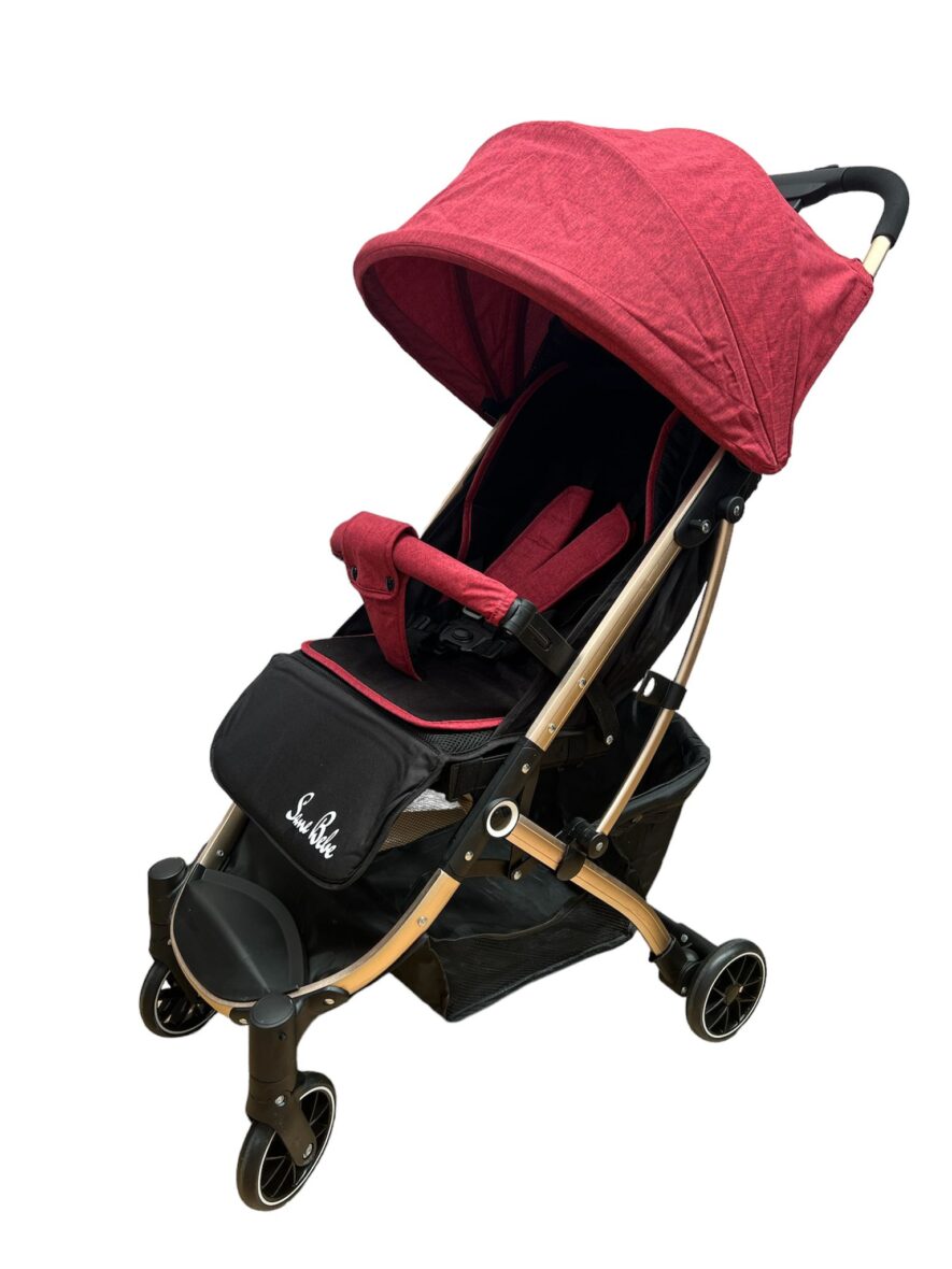 Carucior Sport tip Troller cu Pozitie de Somn Rosu