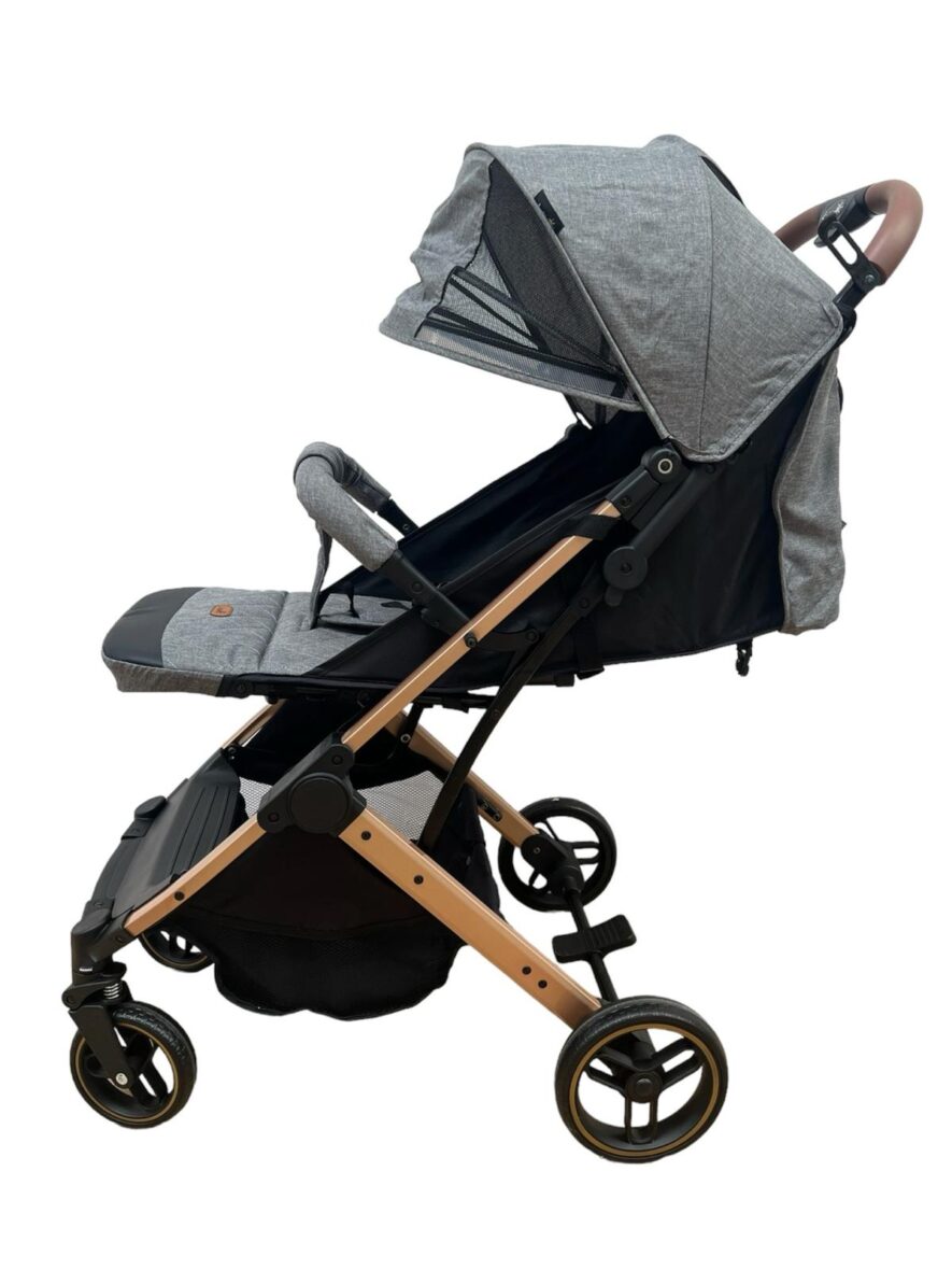 Carucior Sport Pliabil, Tip Troller, cu Suspensii si Husa Picioare Gri