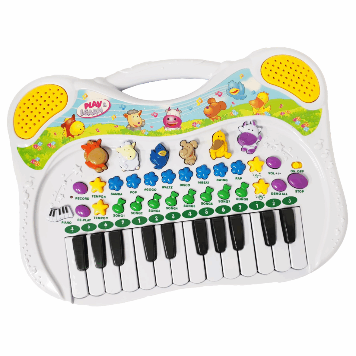 Jucarie Muzicala Pian Multifunctional  cu Melodii Sunete Functie de Inregistrare si Redare